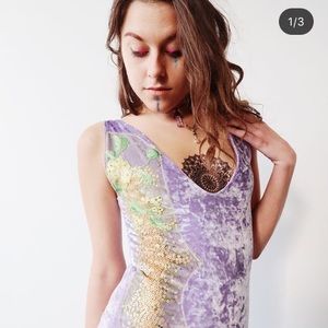 Luxmuse Purple Lace Body Suit -Reserved
